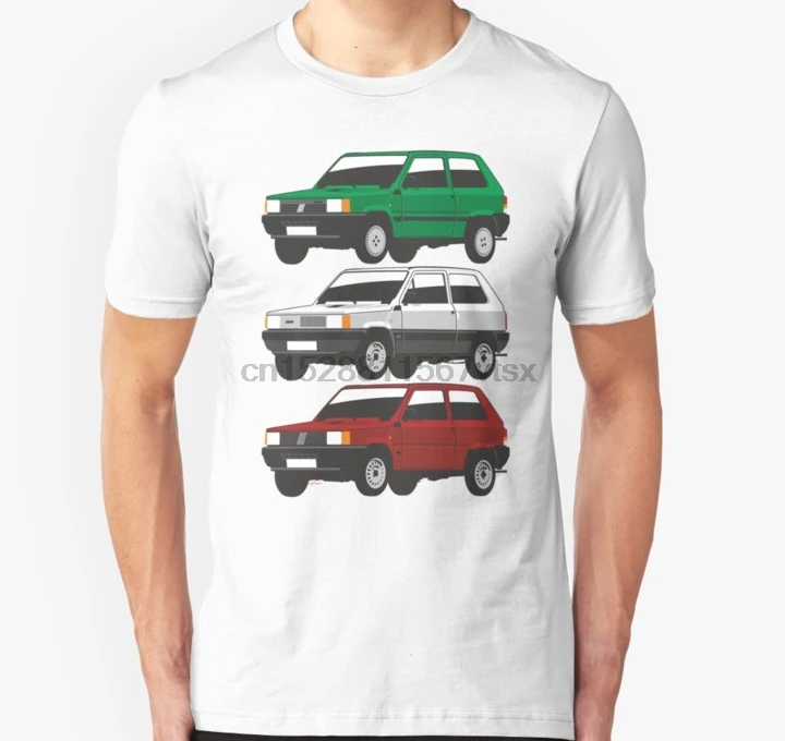Мужская футболка Fiat Panda первого поколения унисекс с принтом футболки