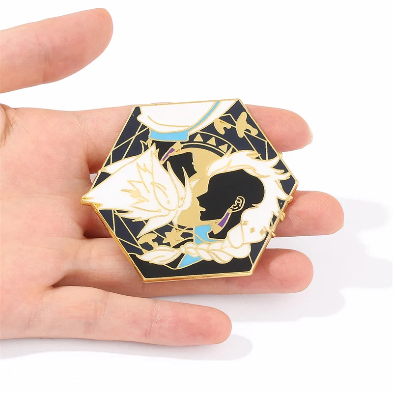 

new anime game Guangyu brooch Trendy personality Shiratori and oyster mushroom Kakashi Barp Brooches for men and women wholesale