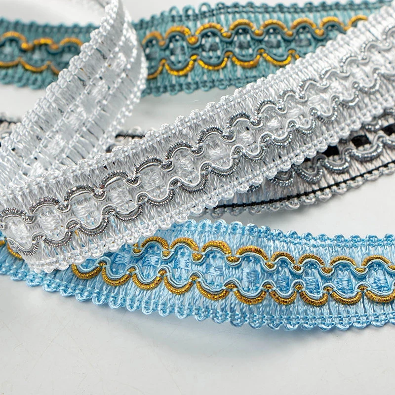 Новейшая кружевная ткань серебристого и золотого цвета 1 м Высококачественная