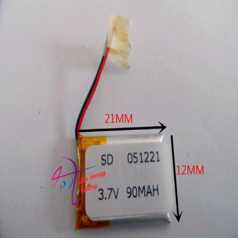 

Литровый аккумулятор, Bluetooth 3,7 в, аккумулятор 051221, 501221, 90 мА · ч