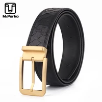 mcparko original python belt men leather genuine snake skin leather belt men luxury waist strap elegant dress belts pin buckle