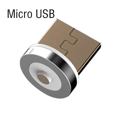 VOXLINK светодиодный магнитный usb-кабель для iPhone Xs Max 8 7 6 и кабель USB type C и кабель Micro usb для samsung Xiaomi huawei htc USB C - Цвет: For Micro Plug