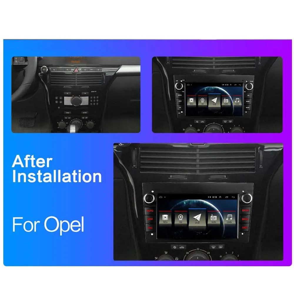 Автомобильный мультимедийный плеер 2 Гб ОЗУ Android 8 1 Din для opel Vauxhall Astra H G J Vectra Antara