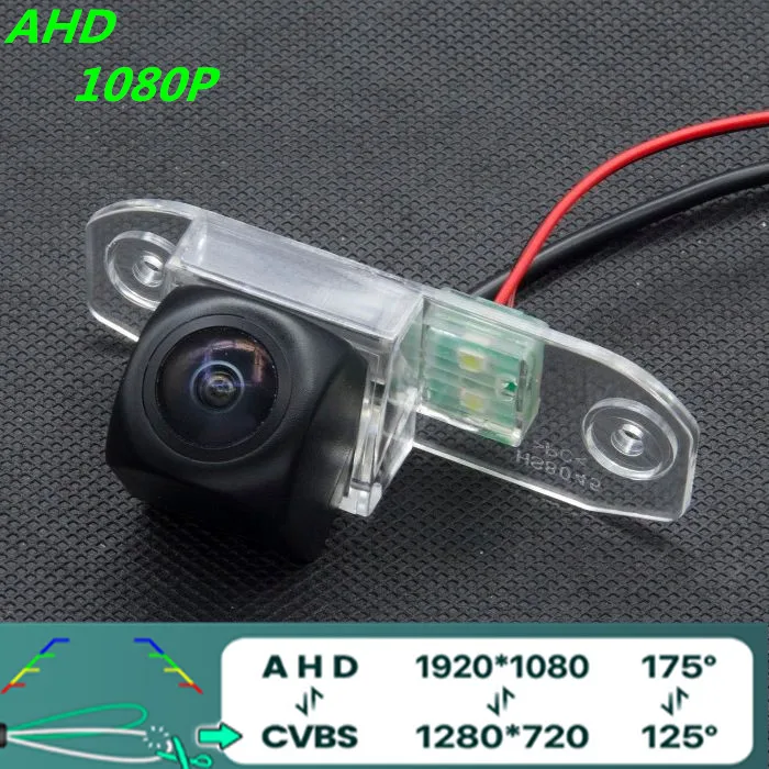 

Камера заднего вида автомобильная, AHD, 1080P/720P, «рыбий глаз», угол обзора 170 градусов, ночное видение, для VOLVO S80, S40, S60, V60, XC90, XC60