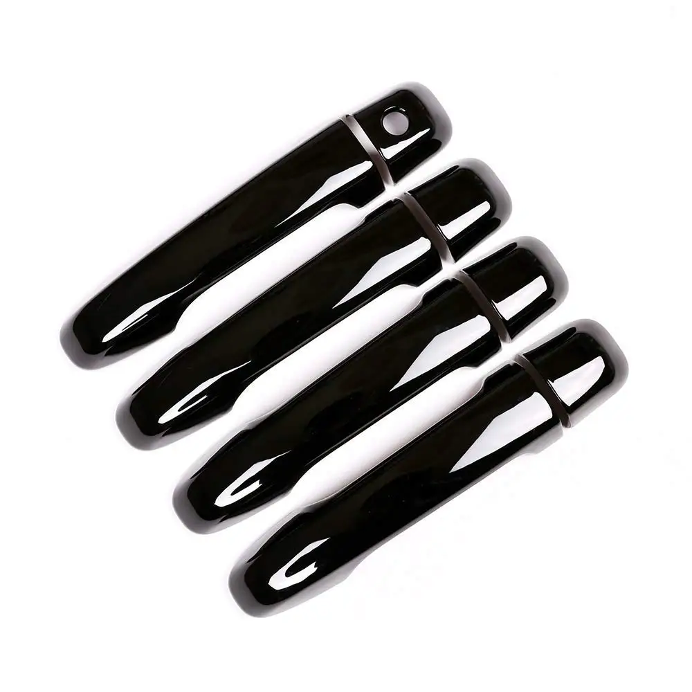 Черная хромированная крышка ручки двери из АБС-пластика автомобильные