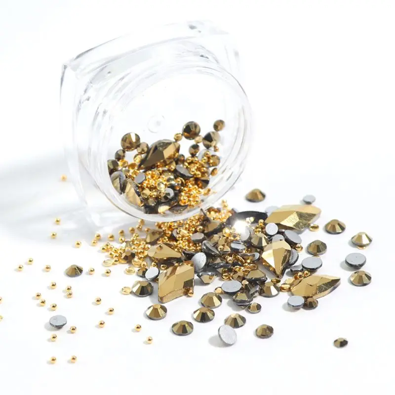 Многоформенные AB голографические стразы имитация жемчуга бусины ювелирные