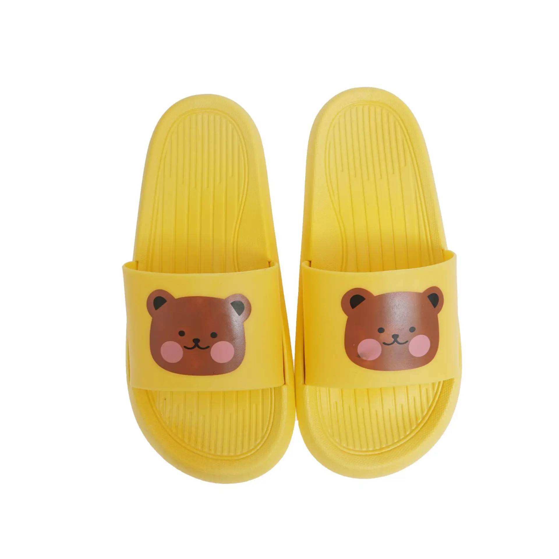 

Summer New Ladies Indoor Slippers Comfortable Non-slip Slippers Cute And Simple Cartoon Bear Student Outdoor Slippers