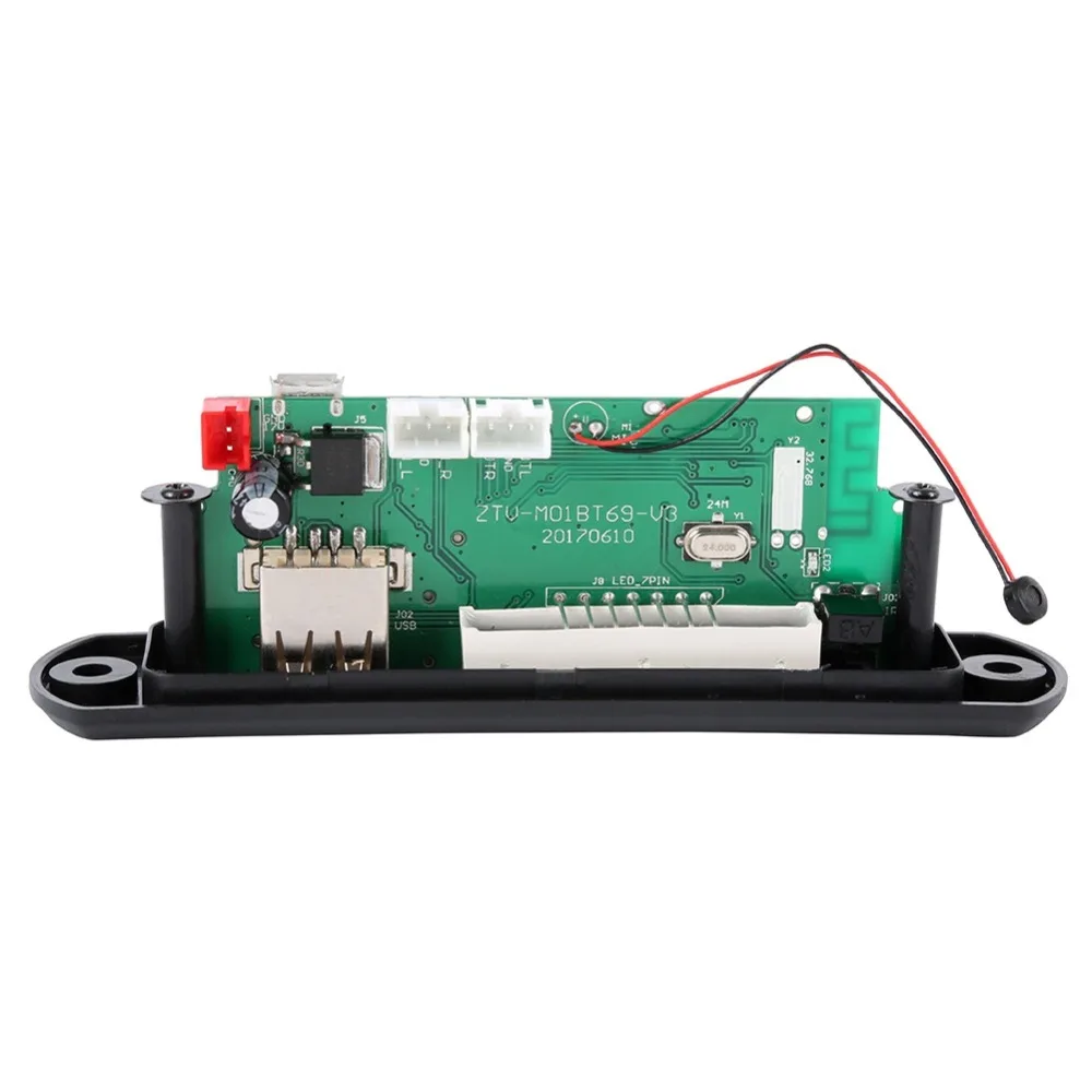 EDAL 12V USB Bluetooth 4.2 MP3 decoder board module w/SD card slot/USB/FM/remote decoding | Электроника