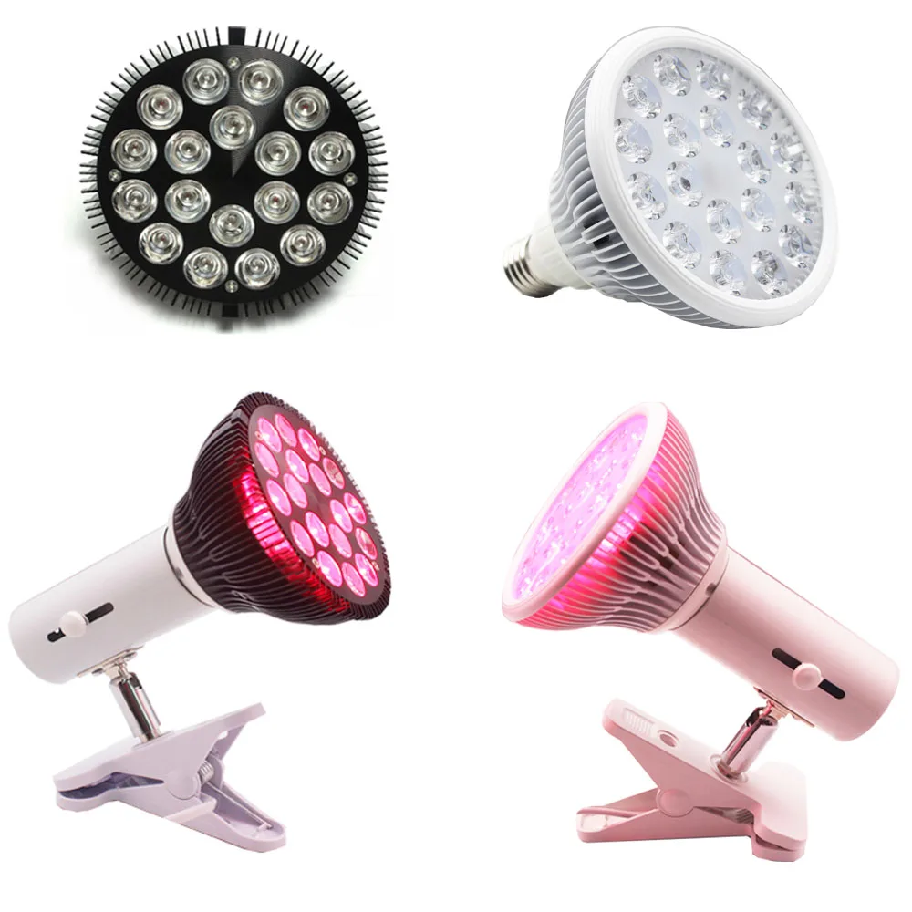 Therapy Bulb Anti-aging Par38 Lamp 660nm Red Light Therapy Near Infrared 850nm  With Holder Red Grow Led Light