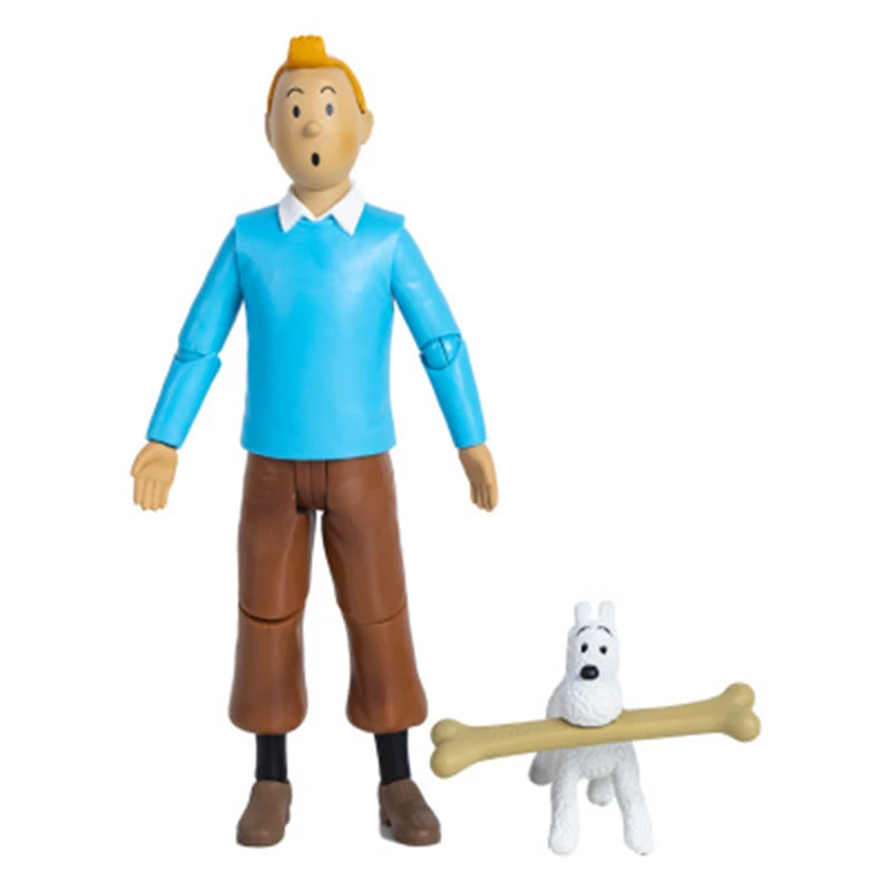 

15cm Les Aventures De Tintin Et Milou Tintin Anime Action Figure The Adventures of Tintin PVC Collection Model Dolls Toys Gifts