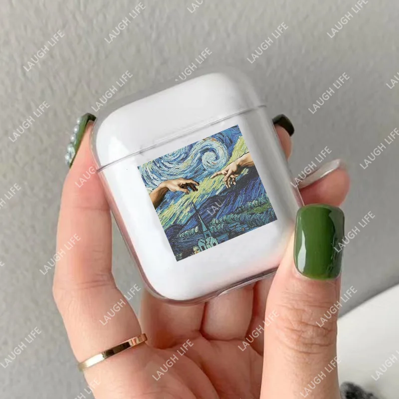 Чехол для телефона с абстрактным рисунком для Apple Airpods 2/1, чехол с милыми мультяшными персонажами, Жесткий Чехол для наушников Airpod, чехол для air pods