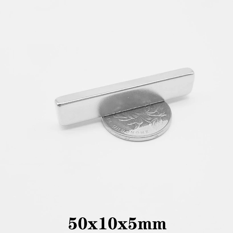 

2/5/10/20/30/50PCS 50x10x5 Strong Sheet Rare Earth Magnet Rectangular Neodymium Magnets 50x10x5mm N35 Block Magnet 50*10*5