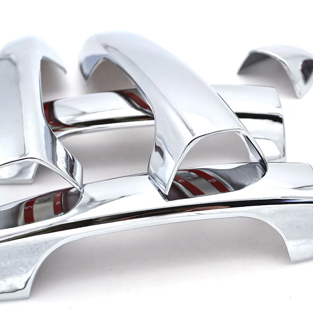 Автомобильный Стайлинг хромированная дверная ручка Накладка крышка литье