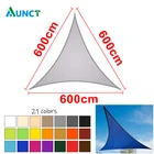 6x6x6 м19.7x19.7x19.7ft регулярные Треугольники перед солнцезащитным козырьком белый 300D Водонепроницаемый тент от солнца открытый навес для защиты от солнца для сада навес для кемпинга