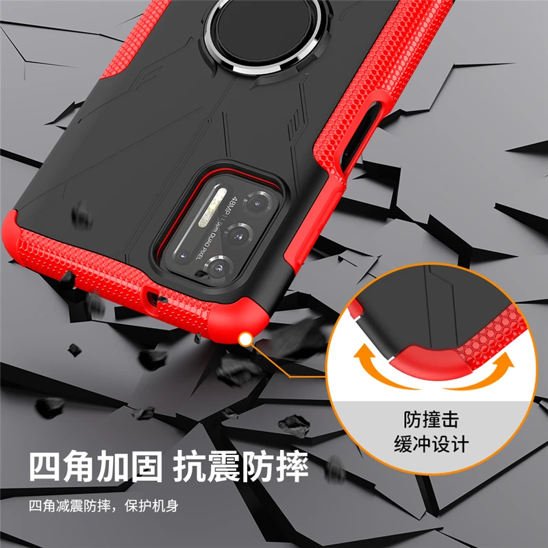 For Motorola Moto G30 Case Cover Magnetic Ring Holder KickStand Heavy Duty Shockproof Armor Phone Bumper Moto G30 Case Moto G30