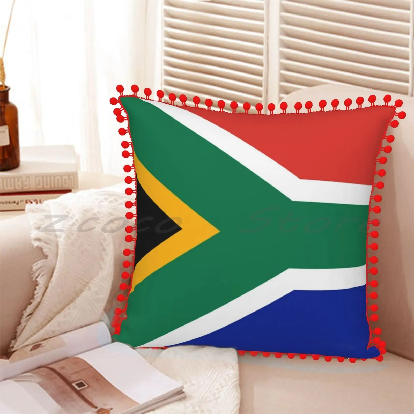 Наволочка с флагом Южной Африки индивидуальная наволочка сделай сам льняная
