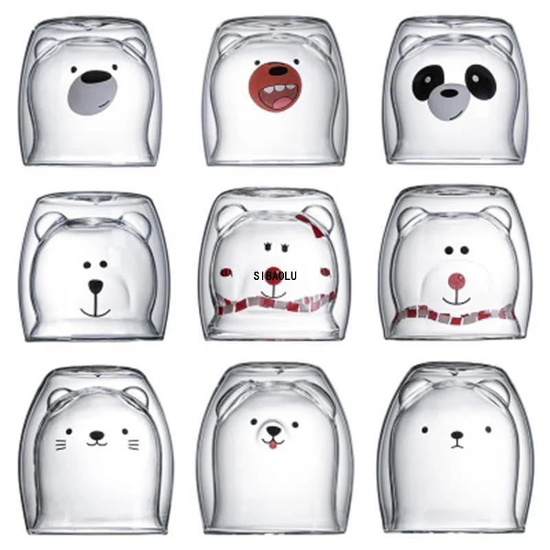 Стеклянные кружки стеклянная кружка с двойными стенками двухслойная