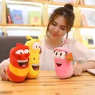 3 шт.лот забавные корейские аниме насекомые слизь креативные плюшевые игрушки личинка Симпатичные мягкие черви куклы для детей подарок на день рождения хобби