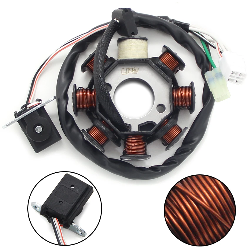 

Motorcycle Generator Stator Coil Comp For Yamaha YFM90R RAPTOR 90 2009 2010 2011 2012 2013 43D-H5510-00 Motorcycles Accessories