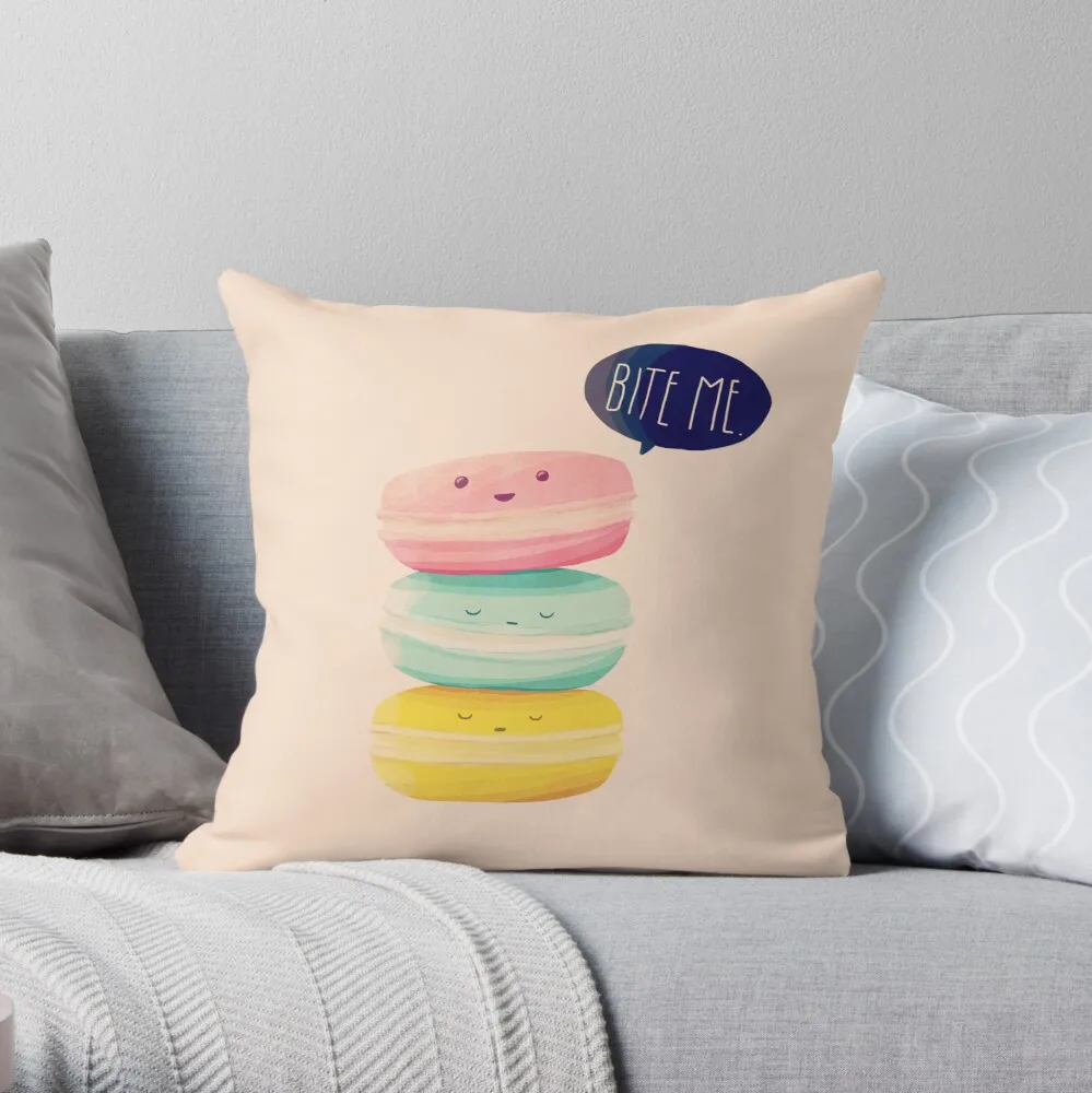 

Bite Me Throw Pillow Pillow Case Polyester Home Decora Pillowcases Throw Pillow Case kussensloop almohada poszewka