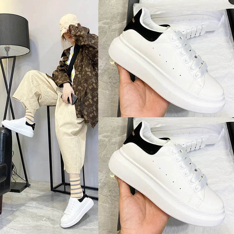 

New small white shoes women's thick-soled increase daddy shoes net red trend ins tide casual sports shoes