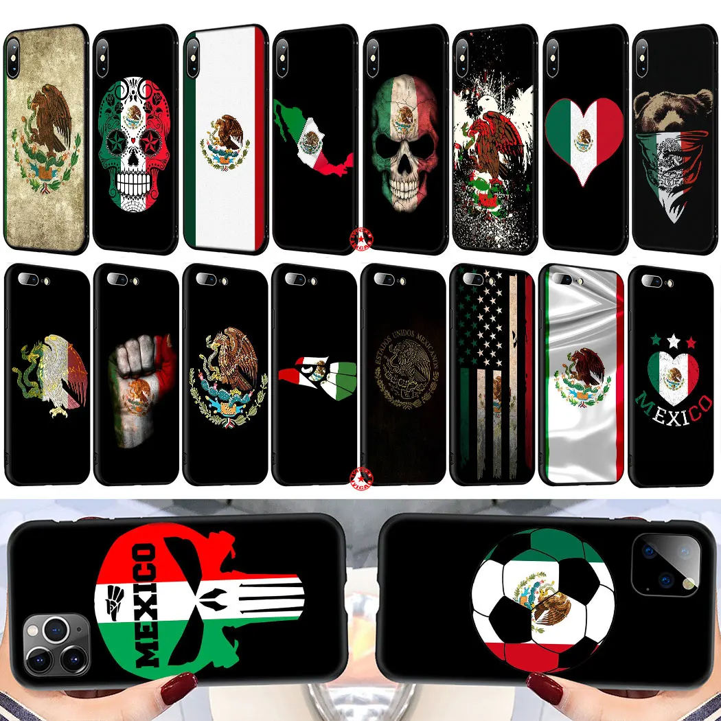 Мягкий силиконовый чехол Y48 с флагом Мексики для iPhone 11 Pro XS Max XR X 8 7 6 6S Plus 5
