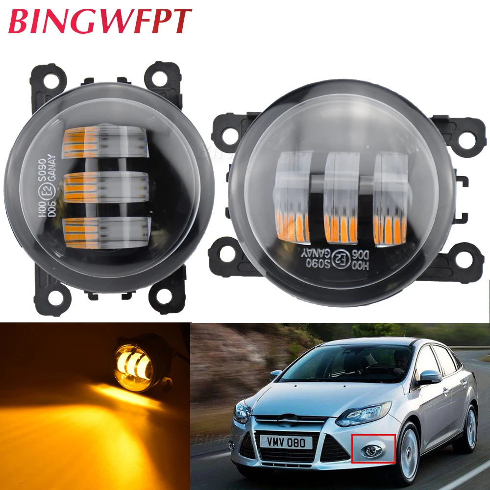 

Fog Lights LED Fog Light Headlight For Ford Focus 2 Focus 3 FOCUS MK2 MK3 Fusion Fiesta Mustang Ranger C-Max Fog Lamp Foglight