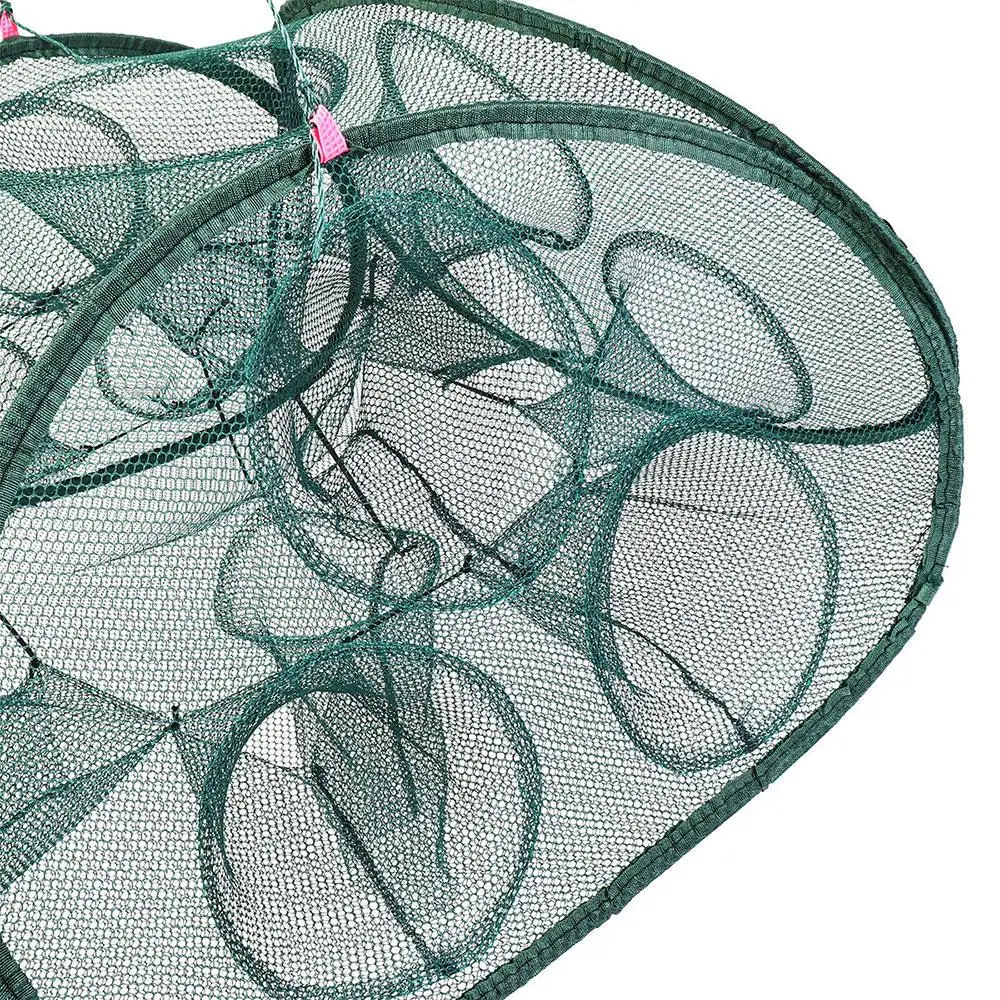 Практичная Складная сетка для рыбалки Dip клетка рыболовная креветка линия раки Зеленый Нейлон Рыболовная