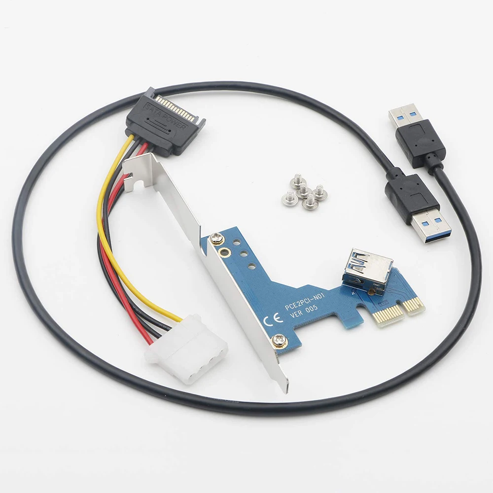 

4 Ports USB 3.0 Front Panel HUB PCI Express PCI-E Card Adapter 5.25inch Front Panel Expansion Bay for PC Computer