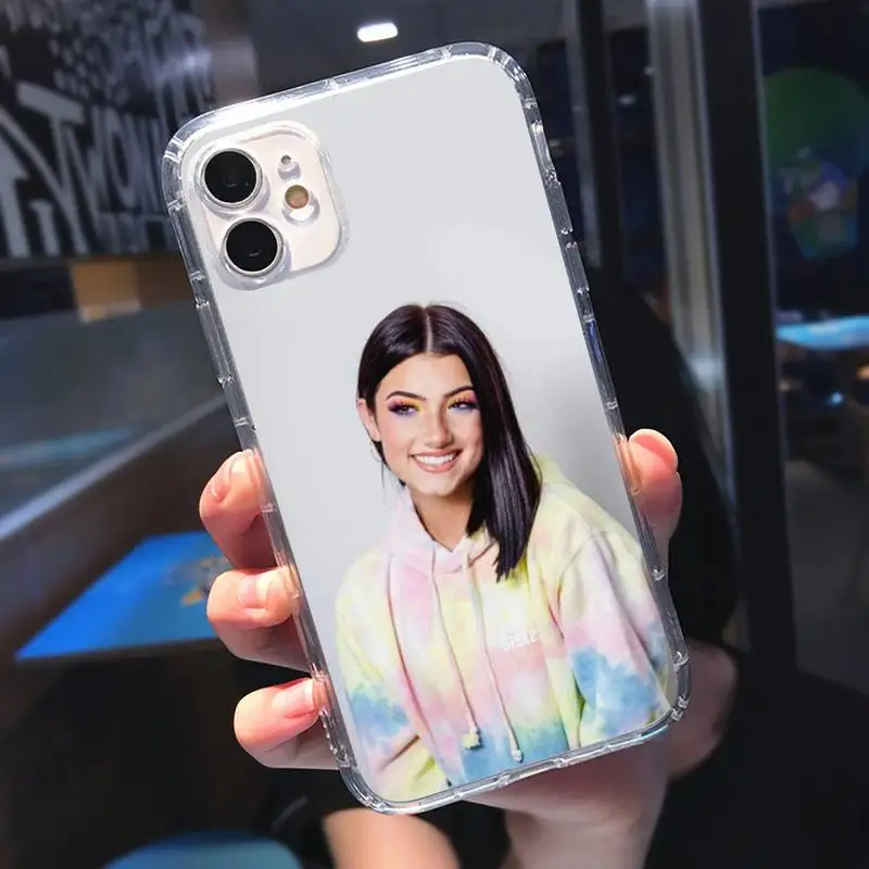 

Charli DAmelio Phone Cases Transparent soft For iphone 5 5s 5c se 6 6s 7 8 11 12 plus mini x xs xr pro max