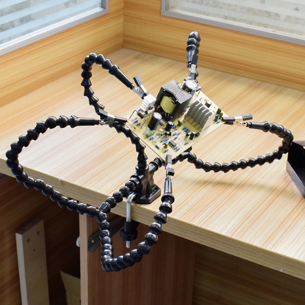 Настольный зажим pcb подставка для паяльника 3X лупа светодиодный светильник кой