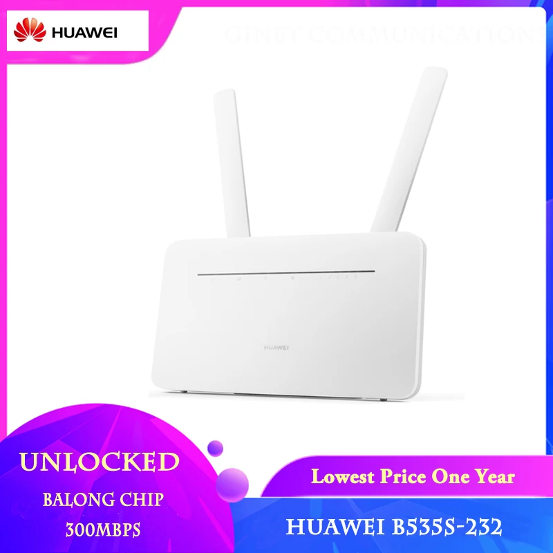

Lot of 10pcs Huawei b535 B535s-232 LTE Cat7 CPE 4G WiFi Router Support 4G B1/B3/B7/B8/B20/B28/B32/B38