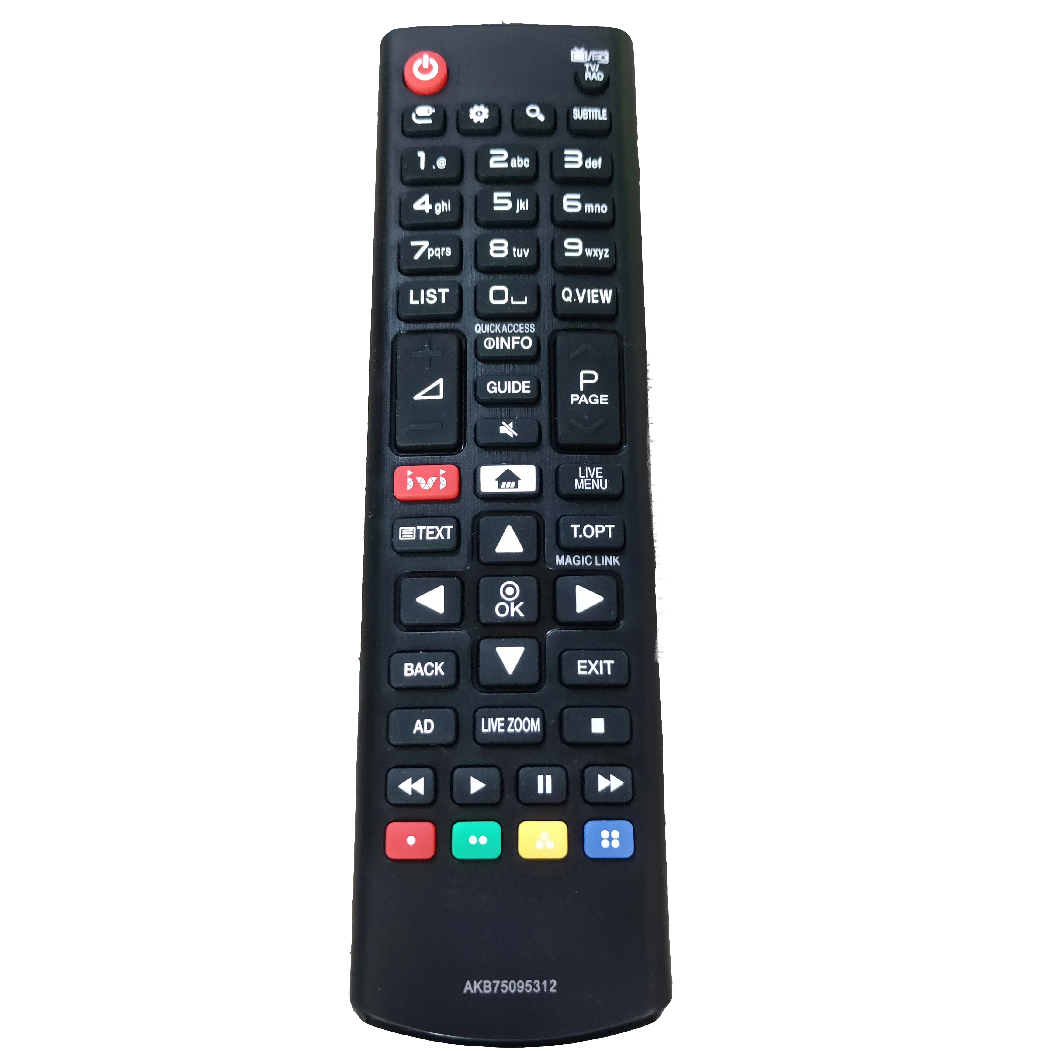 

AKB75095312 Remote Control Replacement For LG LCD LED TV With IVI Fernbedienung