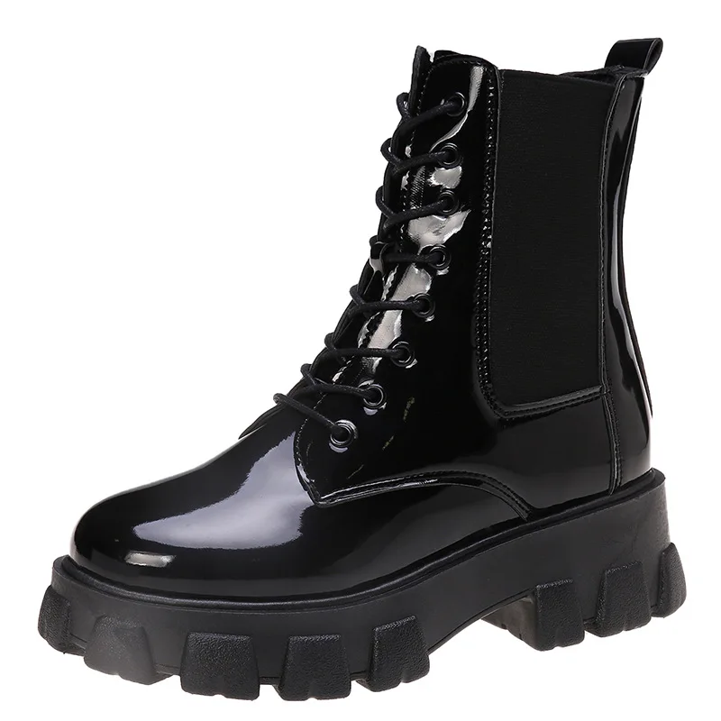 

Fashion Women's Boots Leather Women's Shoes 2021 Fashion Fall Warm Anti-skidWaterproofWaterproofPlatformBoots Shoes women boots