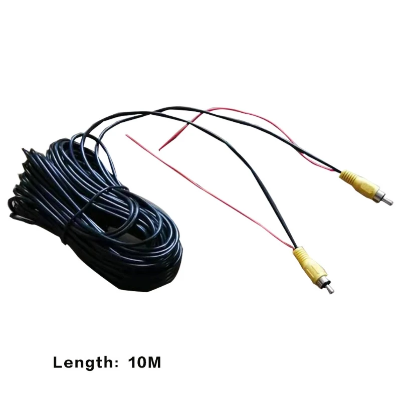 

J60F 10m RCA Plug Lead Wire Car Reversing Video Extension Cable