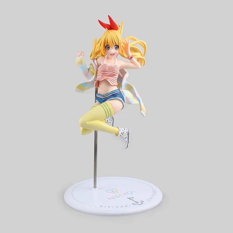 23 см аниме Nisekoi Chitoge Kirisaki ПВХ экшн-фигурка Коллекционная модель куклы игрушка