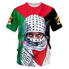 Футболка IFPD мужская с 3D-принтом Свободная Палестина, повседневный топ с коротким рукавом и надписью Keep Peace, большие размеры 6XL, лето
