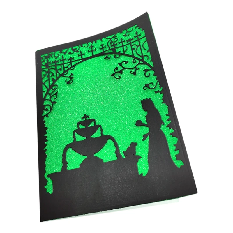 

Halloween Witch Metal Cutting Dies Stencil Scrapbooking DIY Album Stamp Paper Card Mold Embossing Decoration