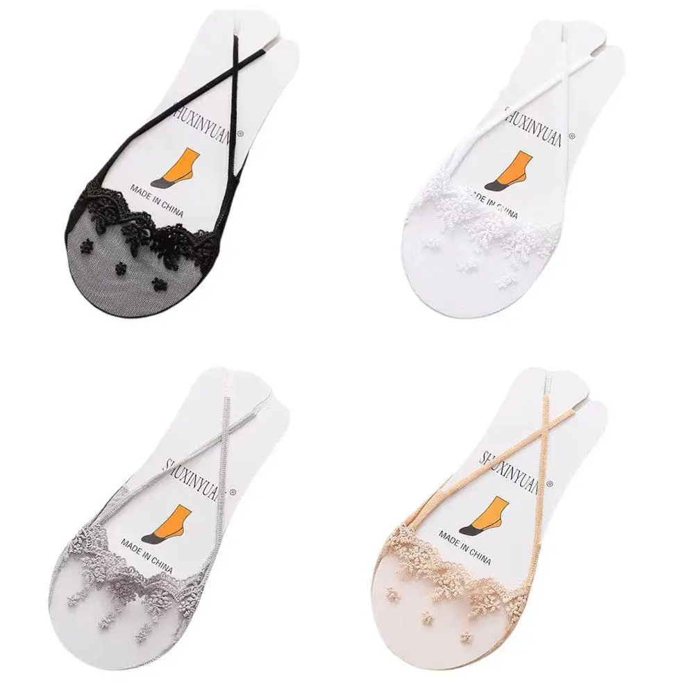 

Fashion Summer Thin Low Cut Short Sock Slippers Women invisible Breathable Silicone Socks Antiskid Half Socks Lady Boat Fee W3C4