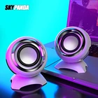 USB AUX Проводные мини компьютерные колонки бас стерео динамик для ноутбука настольного телефона 6 Вт Мощный Аудио мультимедийный громкоговоритель