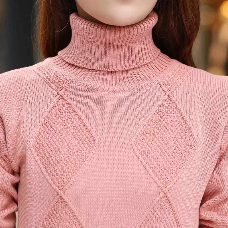 Women Sweaters Dress Pullovers New Autumn Winter Long Knitted Sweater Knitwear Female Sleeve Tops Bottoming Dresses | Женская одежда