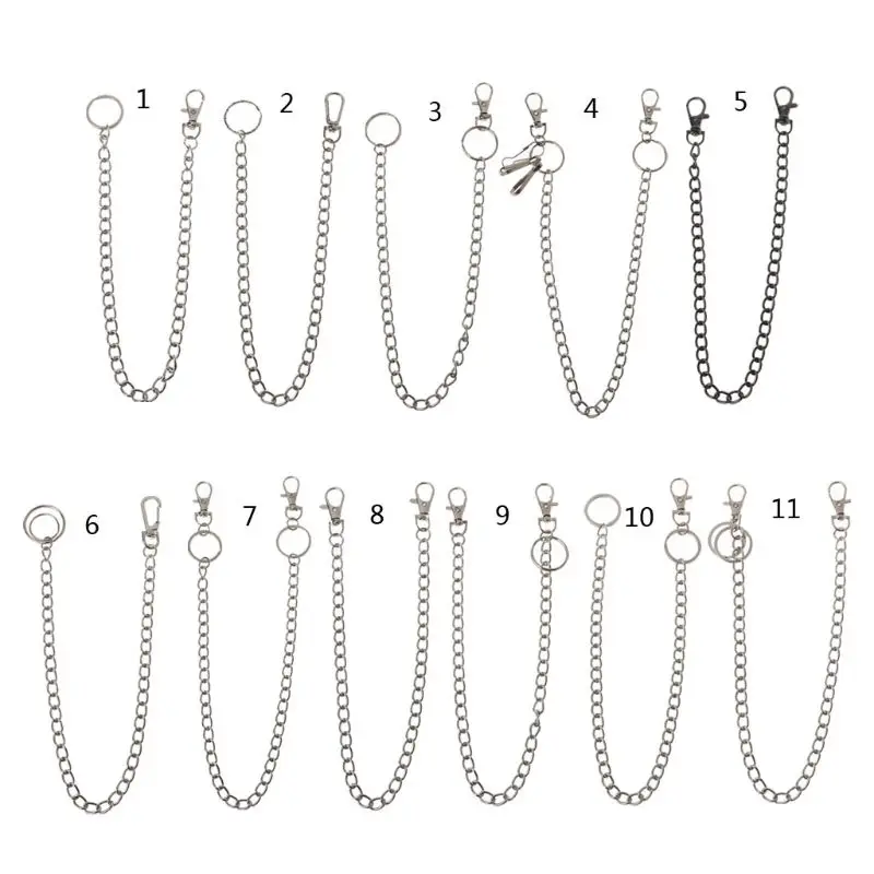 

16" Punk Belt Wallet Chain Waist Pants Chain Pocket Chain with Keyring Jewerly Gift