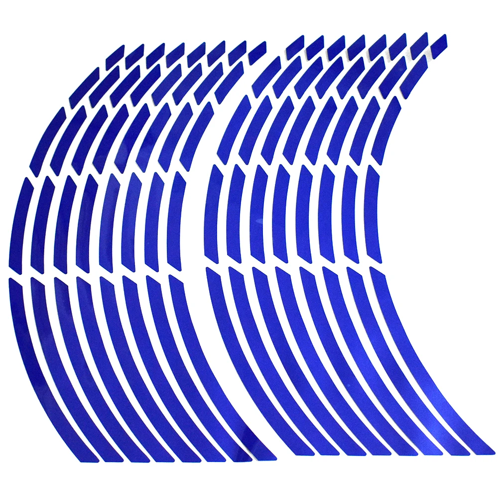 Наклейка на обод автомобильных шин мотоцикла 17-19 дюймов Светоотражающая