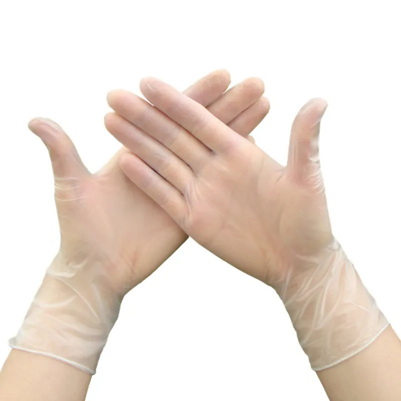 

100 pieces of disposable PVC gloves food grade catering latex beauty salon surgery special clear rubber silicone