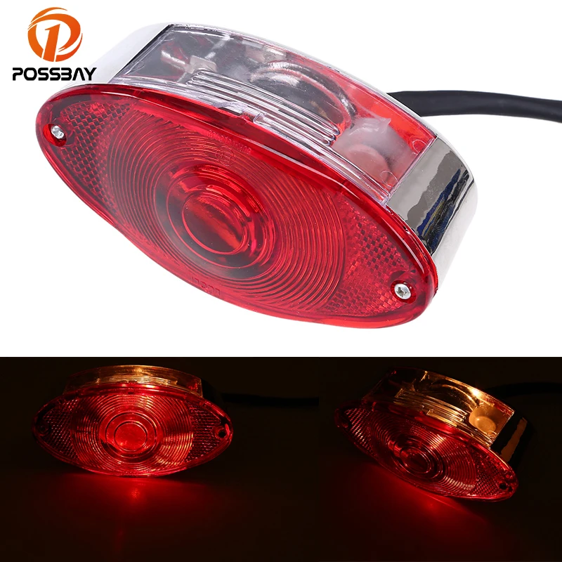 Задний стоп сигнал для мотоцикла posbay универсальный Harley Suzuzki Honda CG125 CBR600 400|racer|racer