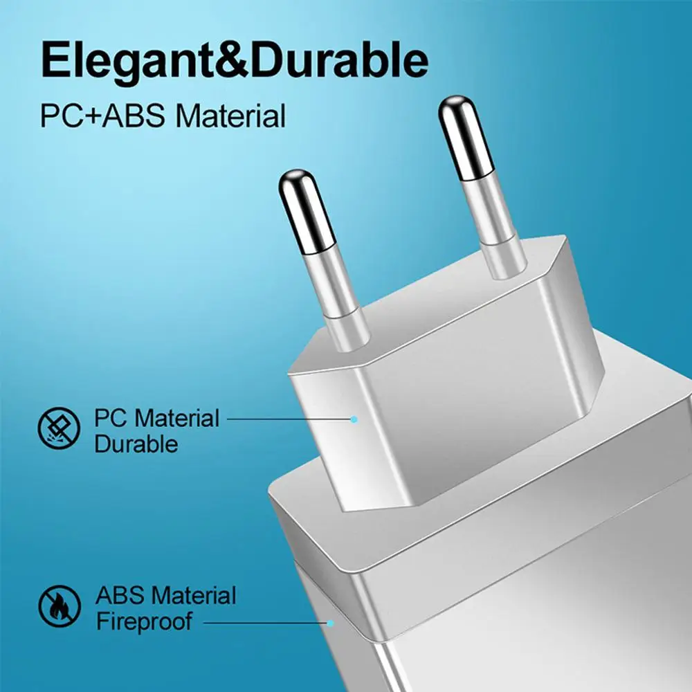 EU/US Plug Usb зарядное устройство Быстрая зарядка сотовый телефон мульти порт 5V 3A