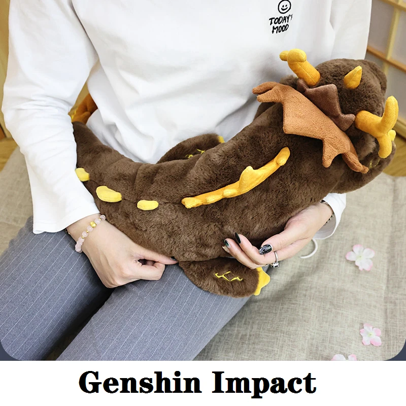 

Rock King Zhong Li Cosplay Game Genshin Impact Plush Doll Anime Project Soft Pillow Stuffed Toy Kids Gift Halloween Xmas Dragon