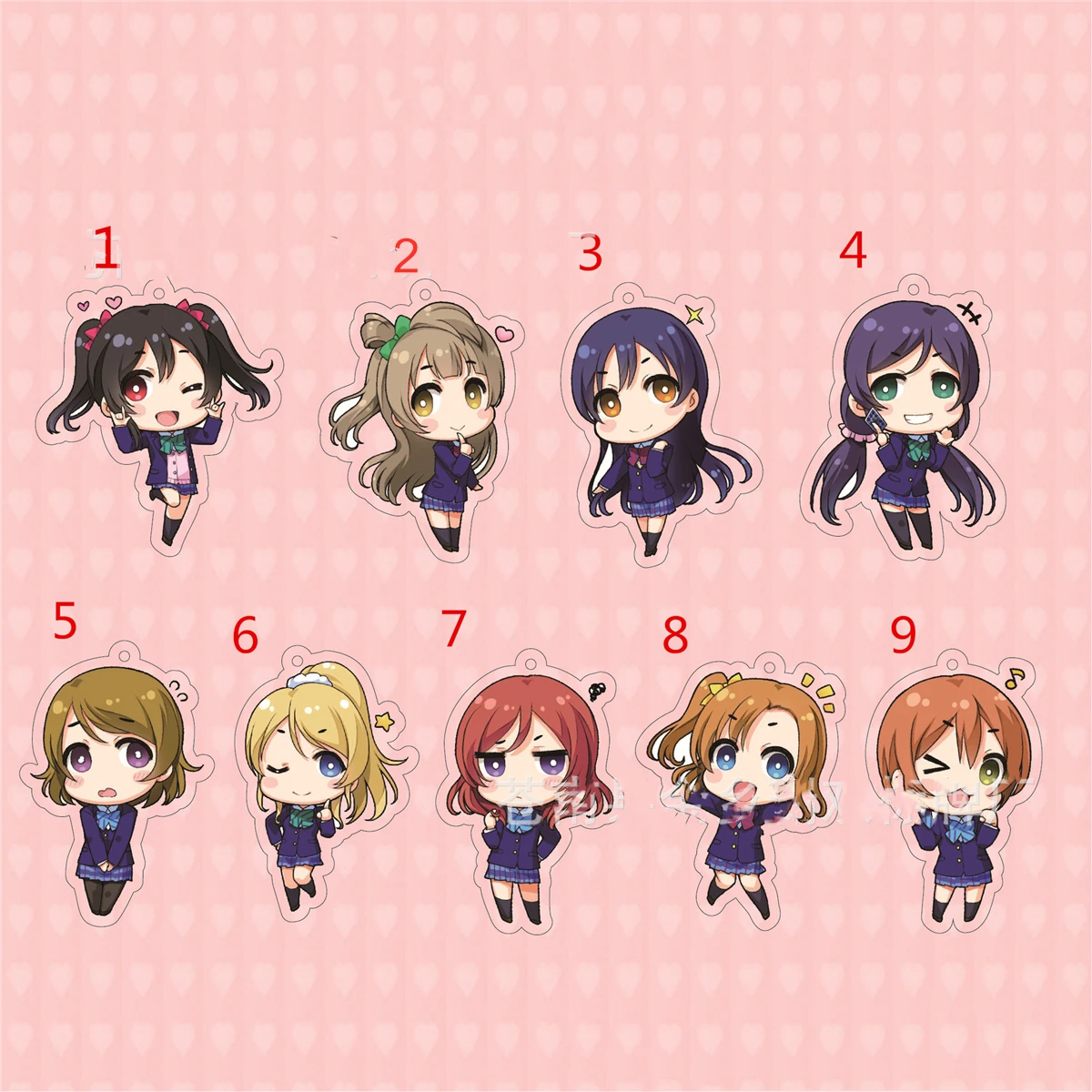 Отлично! Брелок Love Live аниме MINAMI kotory SONODA UMI HOSHIZORA RIN TOJO NOZOMI KIMINO реквизит для косплея