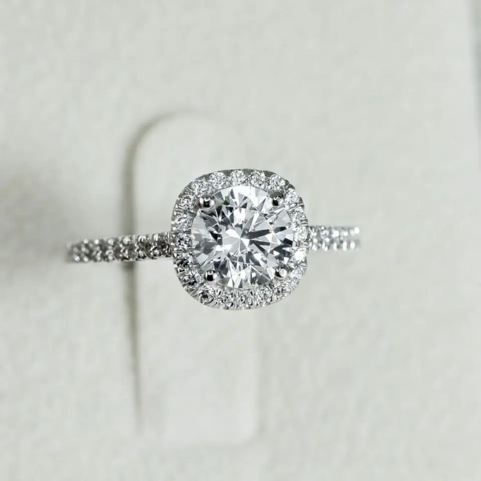 

2021 New Luxury Cushion 925 Sterling Silver Engagement Ring Or Women Lady Anniversary Gift Jewelry Wholesale Christmas R5604