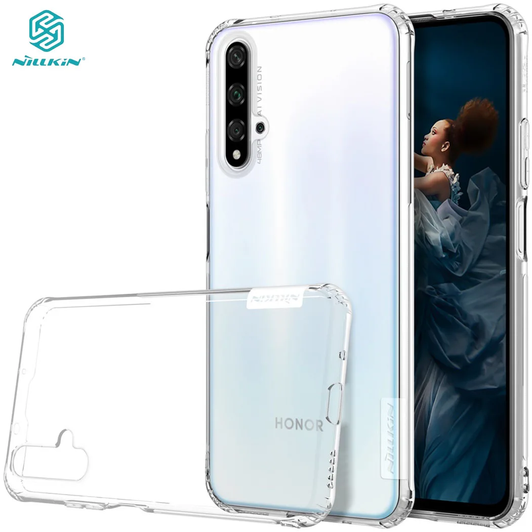 Чехол для Huawei Honor 20 Pro чехол Nillkin Nature прозрачный мягкий Силиконовый ТПУ накладка Nova
